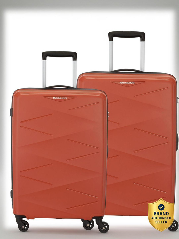 Kamiliant by American Tourister (Small 55 Cm | Medium 68 Cm)Combination Lock-Triprism Cabin & Check-in Set 4 Wheels - 30 inches