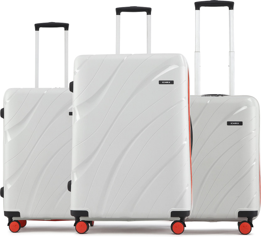 HRX by Hrithik Roshan Madrid S3 (Small 58cm | Medium 66cm | Large 75cm) Cabin & Check-in Set 8 Wheels - 30 inch