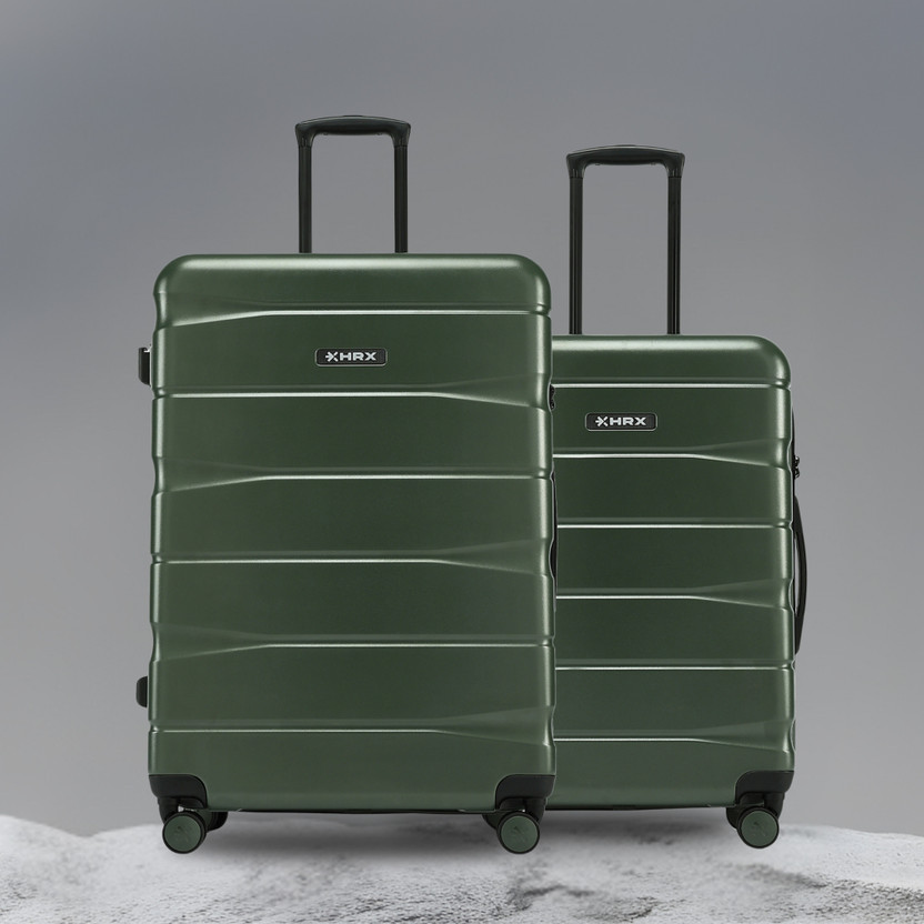 HRX by Hrithik Roshan Brute Set of 2 (Small 58cm | Medium 65cm) Cabin & Check-in Set 8 Wheels - 26 inch