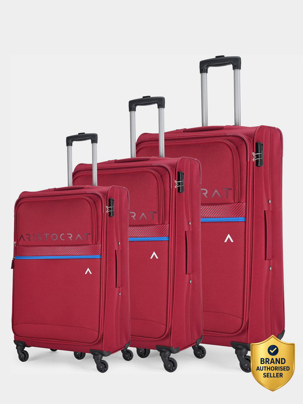 ARISTOCRAT ARISTOCRAT Brezza Set of 3 (Small 59cm | Medium 68cm | Large 78cm) - Trolley Bag Cabin & Check-in Set 4 Wheels - 31 Inch - Flipkart Deal