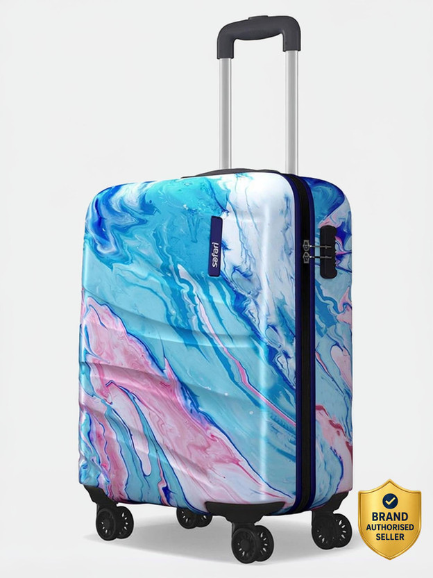 SAFARI SAFARI Hue 8 Weels Printed Trolley Bag Cabin Suitcase 8 Wheels - 22 inch - Flipkart Deal