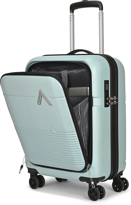 ARISTOCRAT Orbit Hard Side Laptop Compartment Trolley Bag With Combination Lock Cabin Suitcase 8 Wheels - 21 inch