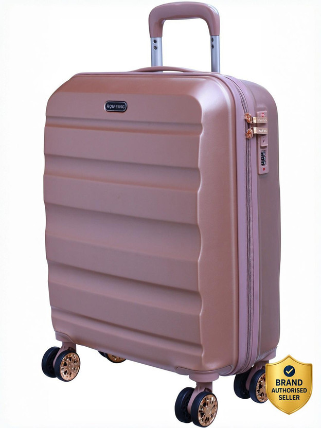 ROMEING ROMEING VENICE Polycarbonate (RoseGold) Hard-sided Cabin Luggage Cabin Suitcase 4 Wheels - 20 inch - Flipkart Deal