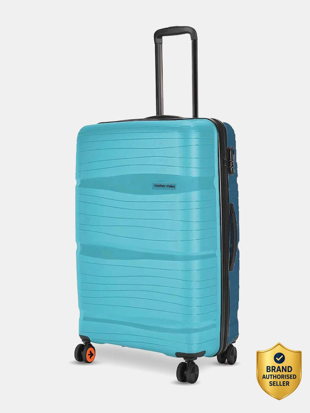 NASHER MILES Nicobar Hard-sided Polypropylene Check-in Suitcase 8 Wheels - 28 inch