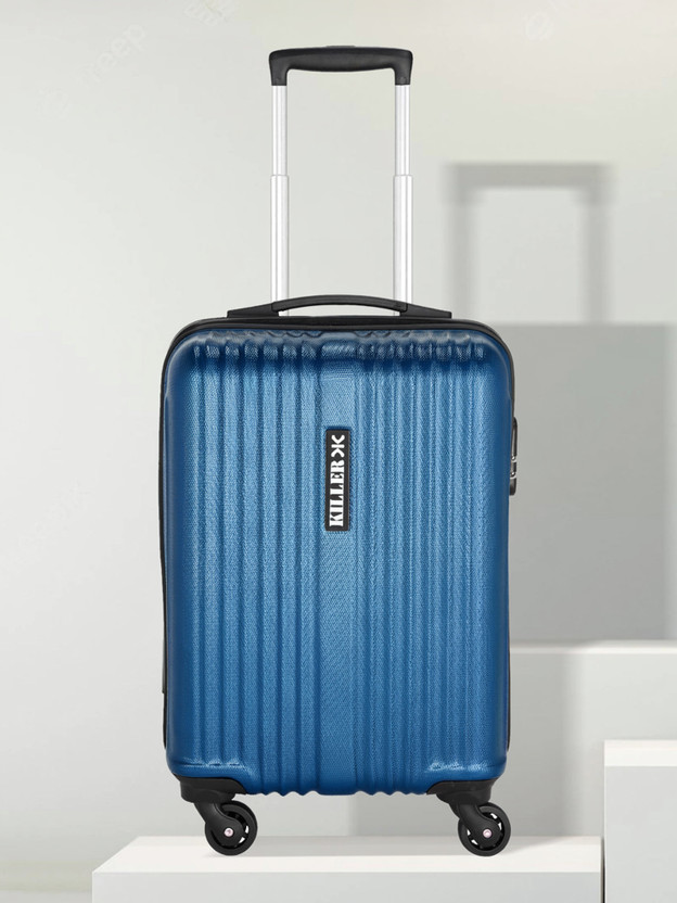 KILLER STRING- Dark Blue Cabin Suitcase 4 Wheels - 20 inch