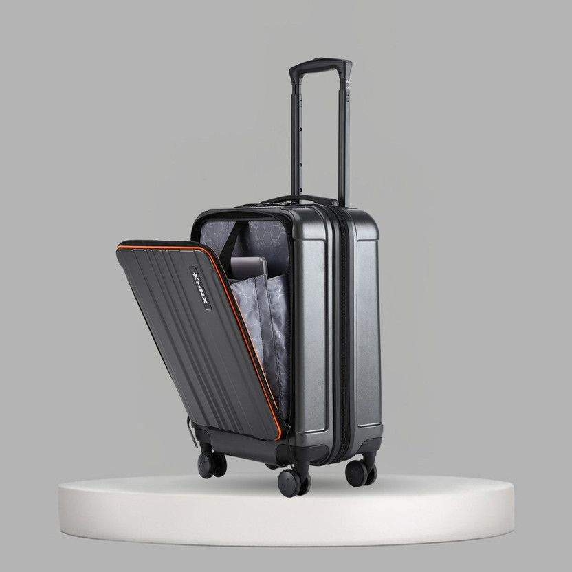 HRX by Hrithik Roshan Force Urban Trolley with Laptop Compartment Cabin Suitcase 8 Wheels - 22 inch