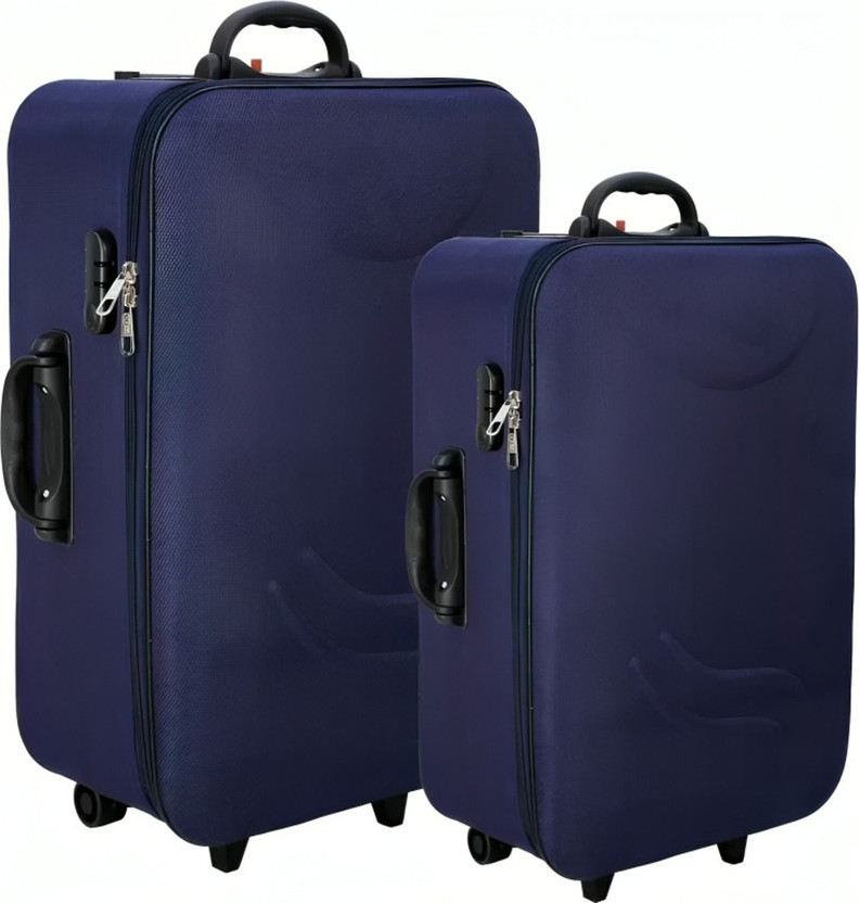 MUBARAK 65 Cm - 55 Cm Luggage Set Cabin & Check-in Set 3 Wheels - 23 inch