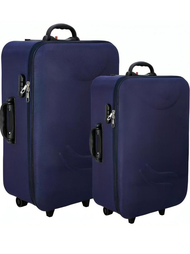 MUBARAK 65 Cm - 55 Cm Luggage Set Cabin & Check-in Set 3 Wheels - 23 inch
