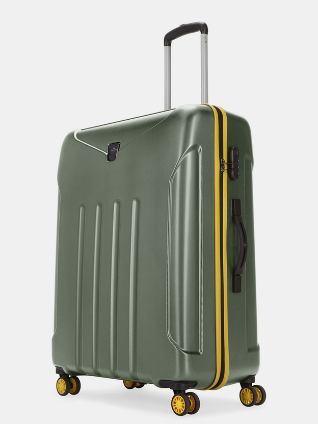 ARISTOCRAT Falcon Pro Polycarbonate | Trolley Bag With Combination Lock Check-in Suitcase 8 Wheels - 30 Inch