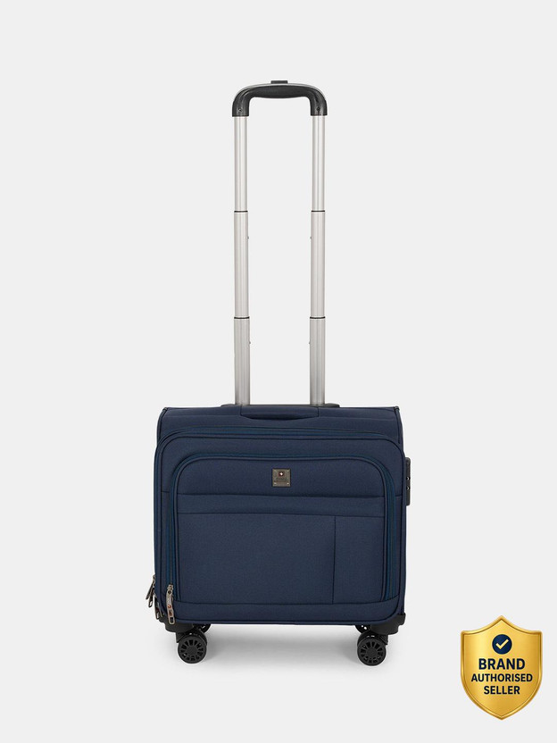 SWISS MILITARY PARKER PRO Laptop Overnighter Trolley Bag 2-Step Trolley with Utility Pocket Cabin Suitcase 8 Wheels - 20 inch