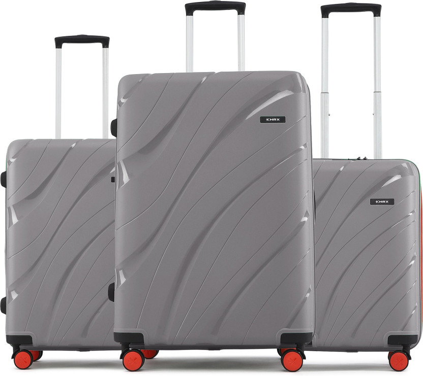 HRX by Hrithik Roshan Madrid 3 (Small 58cm | Medium 66cm | Large 75cm) Cabin & Check-in Set 8 Wheels - 30 inch