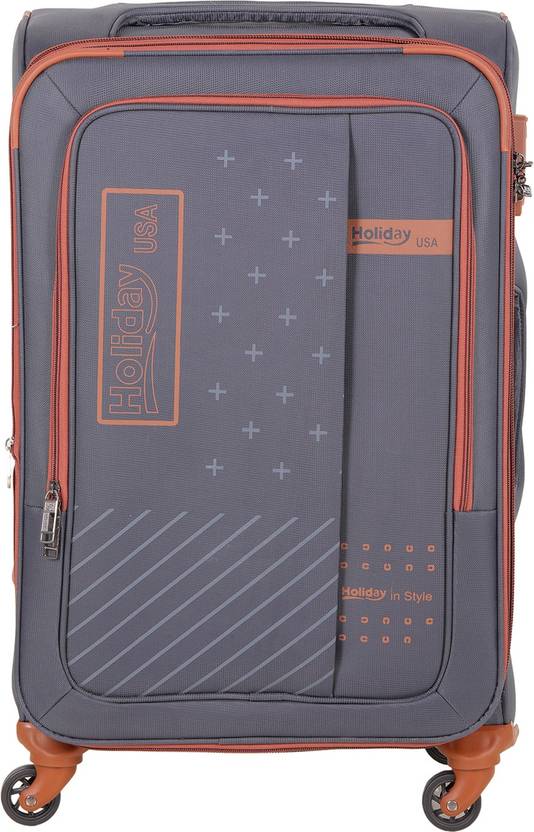 Holiday Chennai Expandable Checkin Suitcase 24 inch Grey Price in