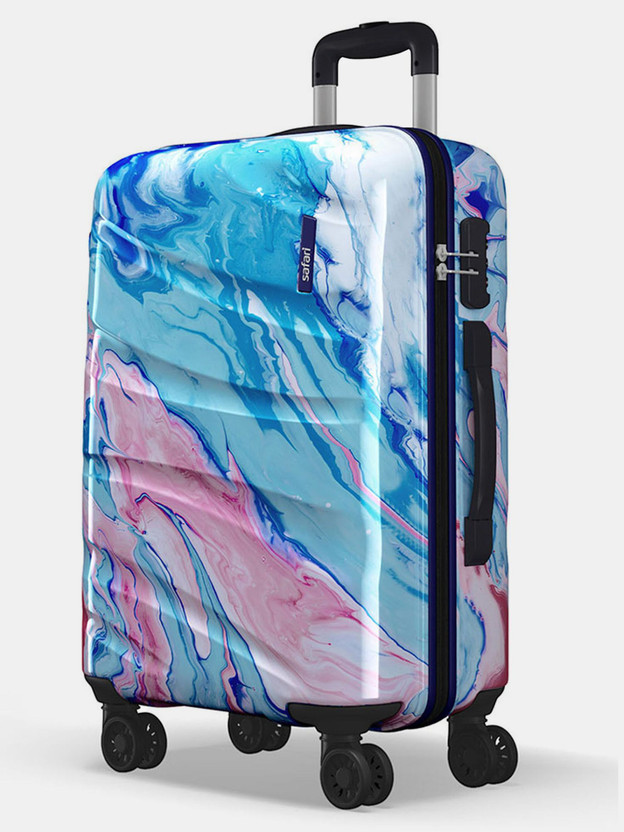 SAFARI Hue Printed Trolley Bag Check-in Suitcase 8 Wheels - 30 inch