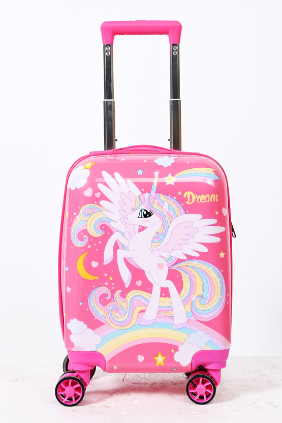 Harsehaj Harsehaj Products New Style Unicorn Printed Pattern Suitcase & Extra Light Weight-16 inch Cabin Suitcase 8 Wheels - 16 inch - Flipkart Deal