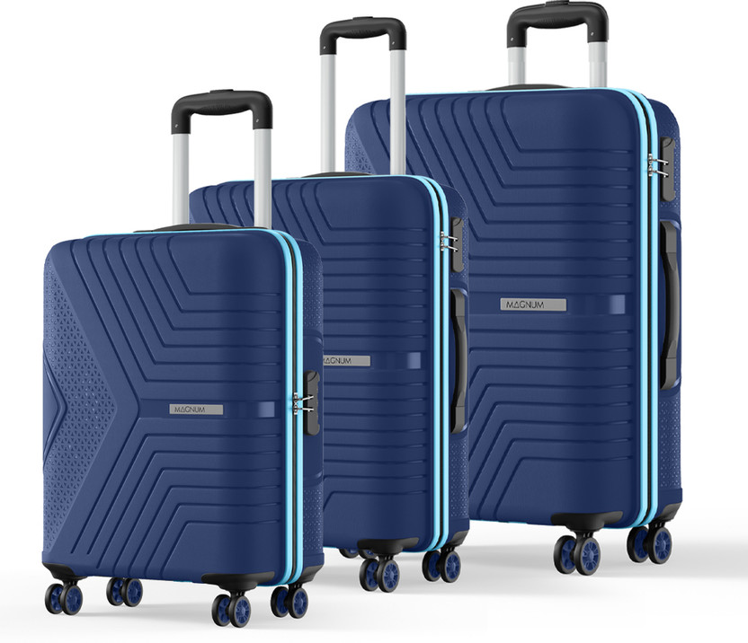 Safari Magnum Zeno (Small 55cm | Medium 66cm | Large 75cm) 4W Cabin & Check-in Set 4 Wheels - 30 Inches