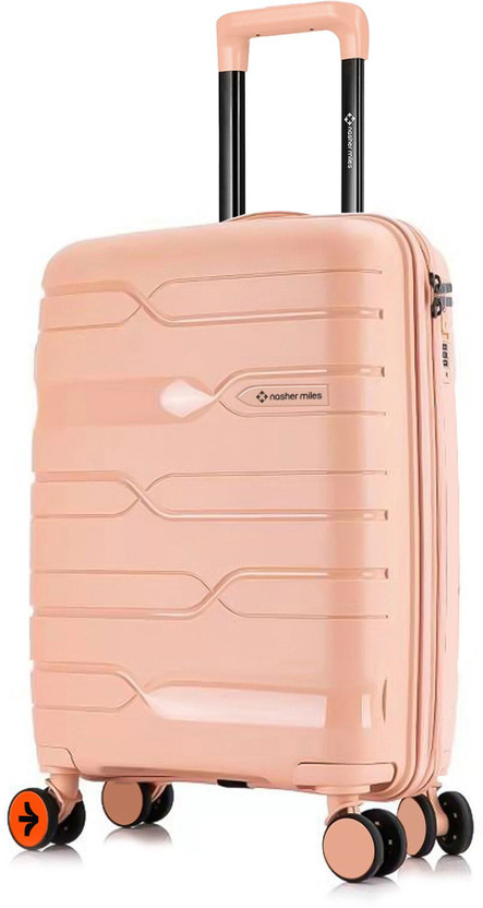 NASHER MILES Paris Polypropylene 20 inch Hard-Sided Spinner Trolley Bag for Travel & Business Cabin Suitcase 8 Wheels - 20 inch