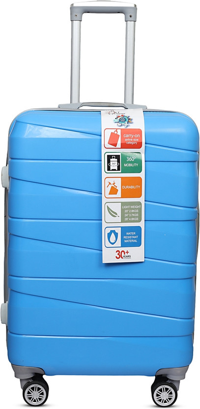 Nkt 24 inch jmb sky blue Check-in Suitcase 8 Wheels - 24 inch