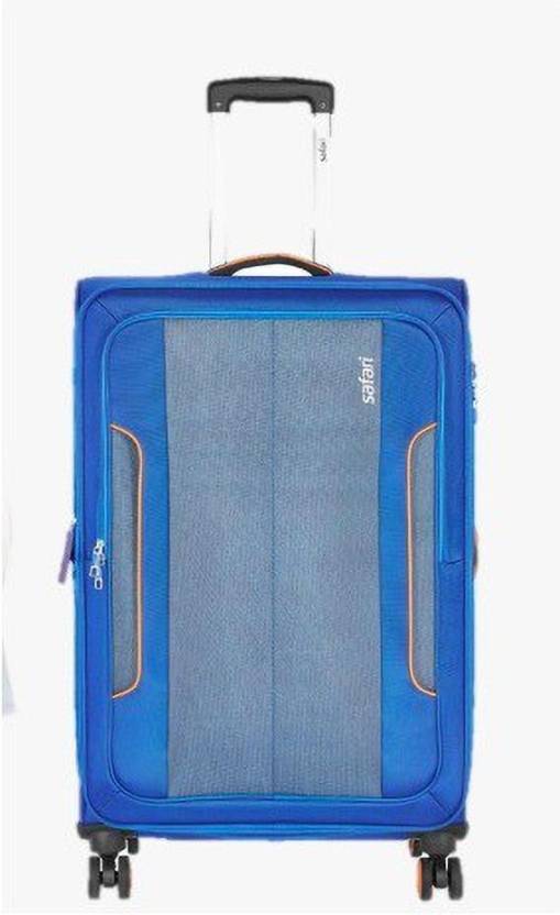 safari blue suitcase