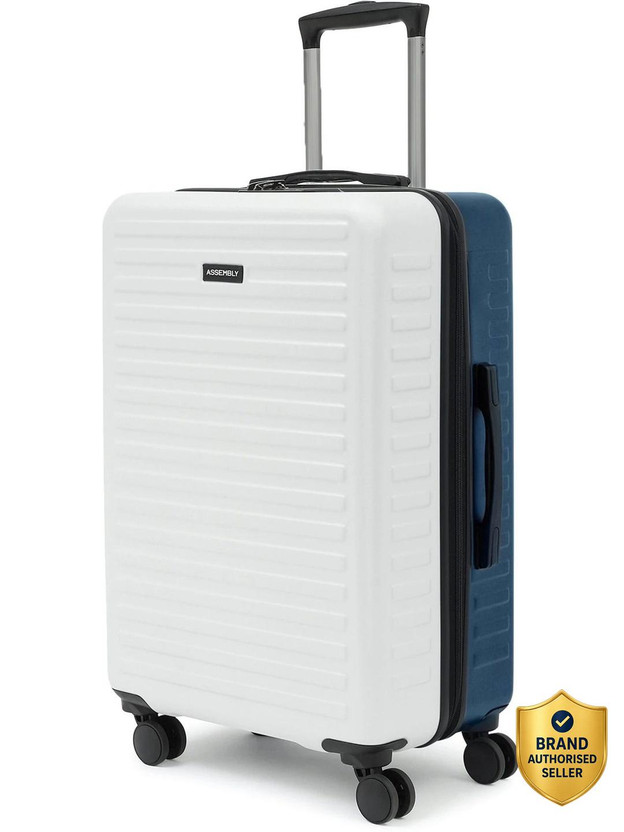Assembly Premium Hard-Sided Polycarbonate Trolley Luggage (Complimentary Packing Kit) Check-in Suitcase 8 Wheels - 28 inch