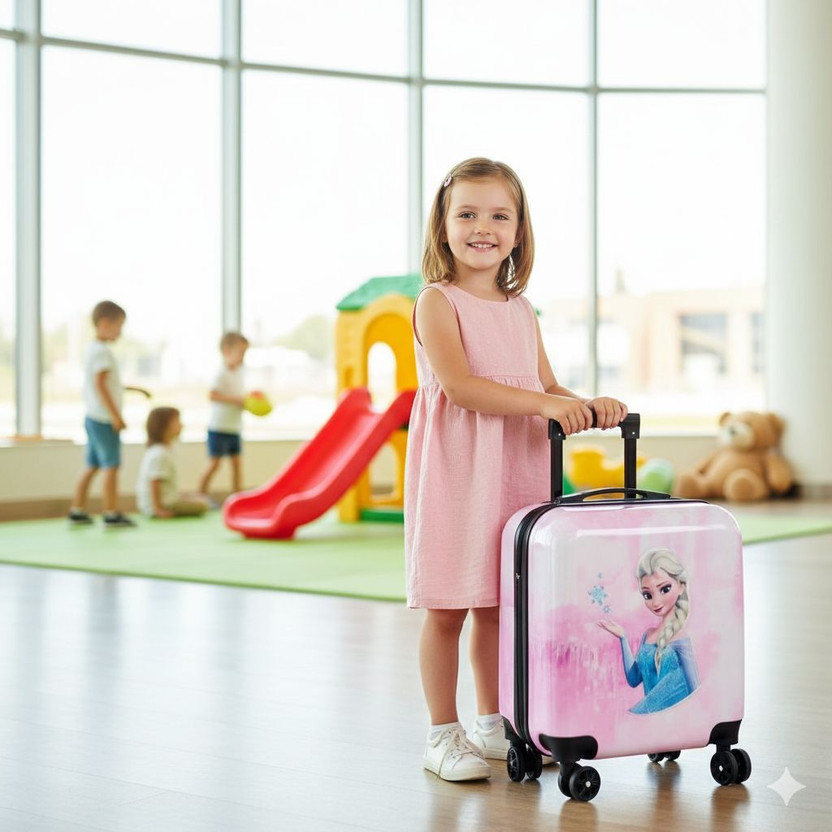kikdsmuch Kids carry-on hard shell suitcase Expandable  Cabin Suitcase 4 Wheels - 14 inch