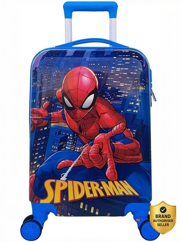 Miss & Chief ABS Hard Shell Cartoon Print Kids Travel Trolley Bag With 360° spinner wheels Cabin Suitcase 8 Wheels - 20 inch