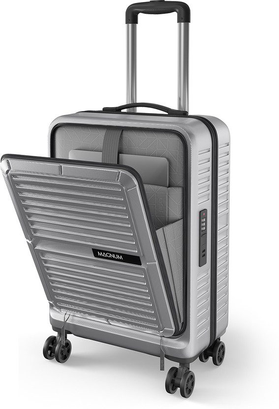 Safari Safari THERON 55 4W SILVER Cabin Suitcase 8 Wheels - 22 Inches - Flipkart Deal