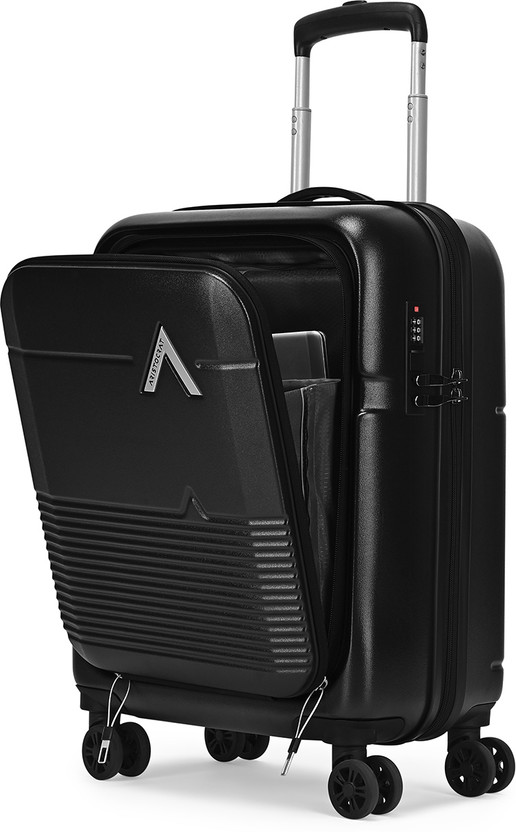 ARISTOCRAT Orbit Hard Side Laptop Compartment Trolley Bag With Combination Lock Cabin Suitcase 8 Wheels - 21 inch