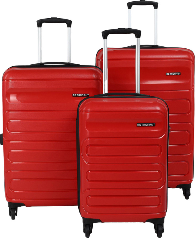 METRONAUT FLOW Set-3 (30 Inch+ 26 Inch+ 22 Inch) Cabin & Check-in Set 4 Wheels - 30 Inch