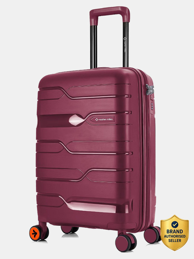 NASHER MILES Paris Polypropylene 20 inch Hard-Sided Spinner Trolley Bag for Travel & Business Cabin Suitcase 8 Wheels - 20 inch