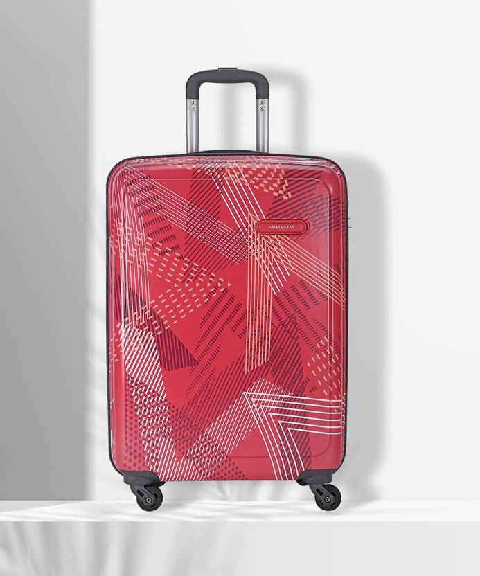 ARISTOCRAT DUAL EDGE STROLLY 55 360 DERED Cabin Suitcase 22 Inch Red Price in India