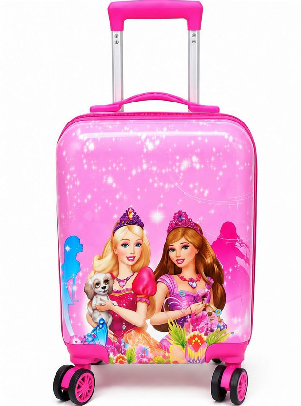 Swarn Products Taj Princess Printed Suitcase Trolley Bag for Kids Cabin Suitcase-16inch Cabin Suitcase 4 Wheels - 16 inch