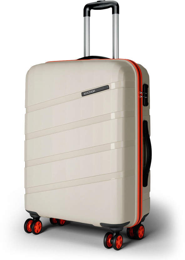 Safari Evolix 66 4W Luxury Beige Check-in Suitcase 8 Wheels - 26 Inches