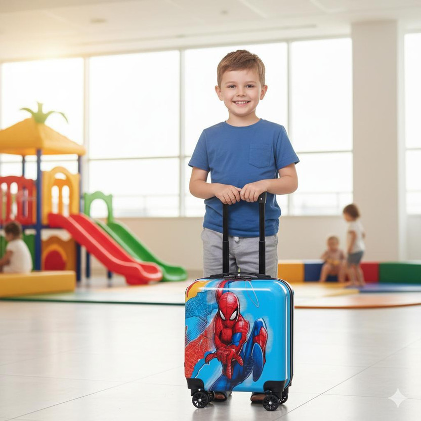 kikdsmuch Kids carry-on hard shell suitcase Expandable  Cabin Suitcase 4 Wheels - 14 inch