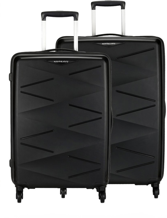 Kamiliant by American Tourister (Small 55 Cm | Medium 68 Cm)Combination Lock-Triprism Cabin & Check-in Set 4 Wheels - 27 inch