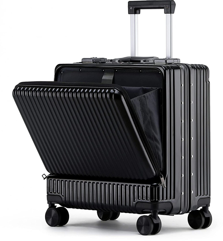 The CLOWNFISH Jetsetter Series Carry-On Luggage Polycarbonate Hard Case Suitcase Expandable  Cabin Suitcase 4 Wheels - 28 inch