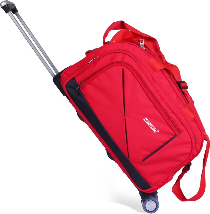 Kandel London Rolling Travel Duffel Bag Luggage with Wheels and Steel Trolley(NAIROBI SERIES