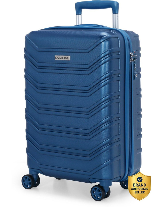 ROMEING ROMEING (20 inch | 55 cm) (Moon Blue) Cabin Luggage Hardside Trolley Bag Cabin Suitcase 4 Wheels - 20 inch - Flipkart Deal