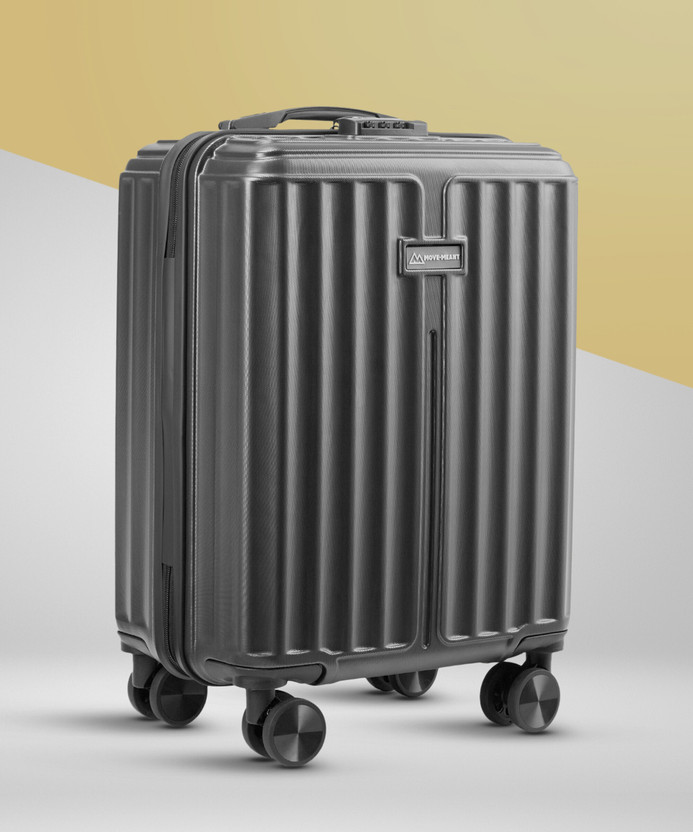MOVE-MEANT Number Lock Poly Carbonate 360 Degree Wheels Trolly Bag For Men & Women Cabin Suitcase 8 Wheels - 20 inch