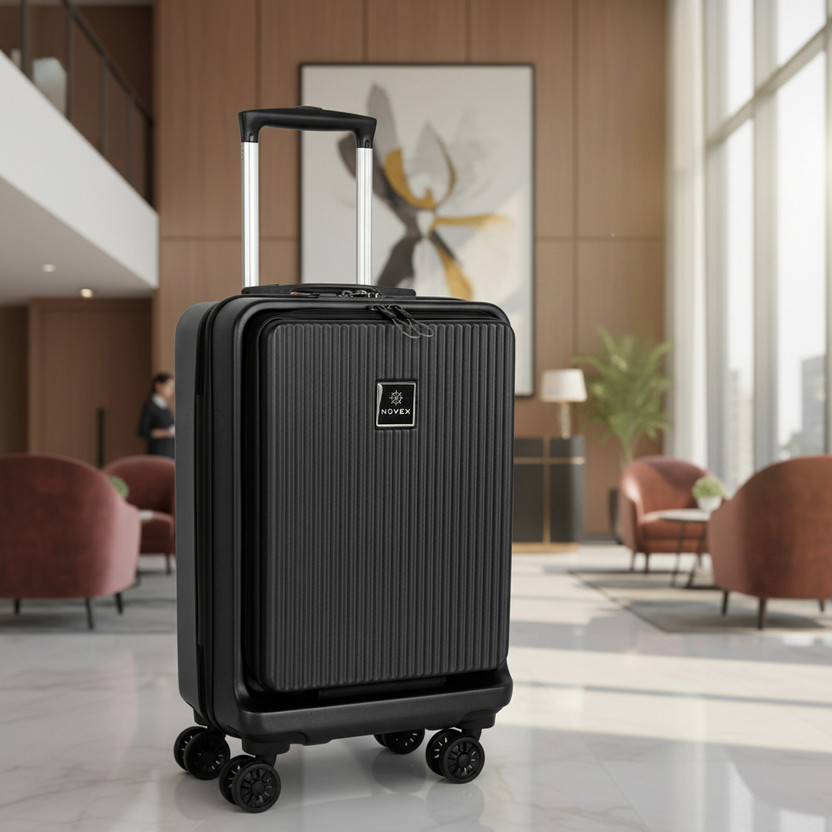NOVEX NOVEX Volt Premium Cabin Laptop Trolley Bag | Front Access Laptop Compartment Cabin Suitcase 8 Wheels - 20 inch - Flipkart Deal