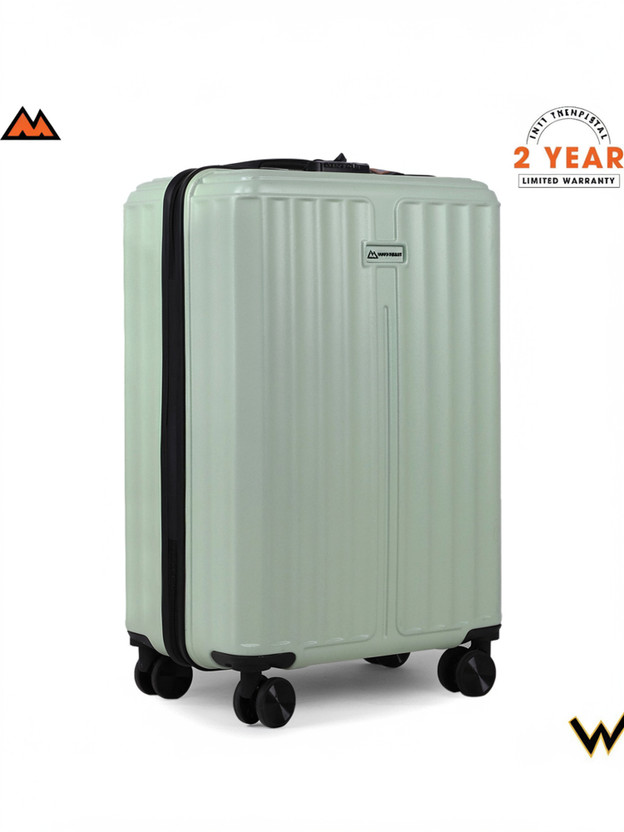 MOVE-MEANT Number Lock Poly Carbonate 360 Degree Wheels Trolly Bag For Men & Women Cabin Suitcase 8 Wheels - 20 inch