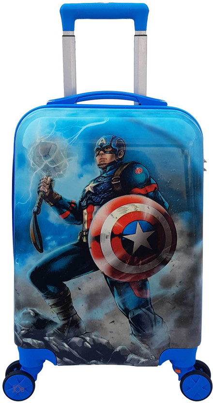 JUNIOR JOE Lightweight Kids Rolling Luggage With Hard Shell Carry On Travel Trolley Bag Cabin Suitcase 4 Wheels - 20 inch