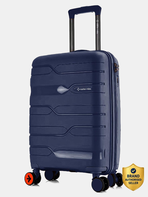 NASHER MILES Paris Polypropylene 20 inch Hard-Sided Spinner Trolley Bag for Travel & Business Cabin Suitcase 8 Wheels - 20 inch