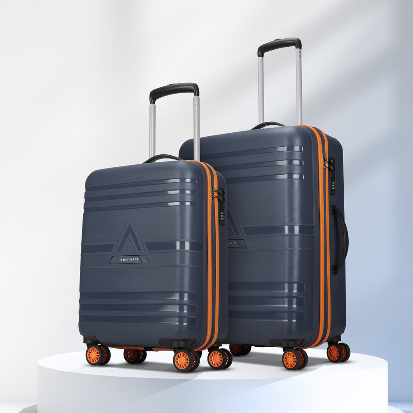 ARISTOCRAT ARISTOCRAT Airstop Max Hard Side Luggage | Trolley Bag With Flushed Combination Lock Cabin & Check-in Set 4 Wheels - 25 Inch - Flipkart Deal