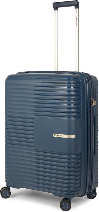 Travel Travel Blue Skyline 24″ Medium Expandable Trolley with TSA Lock & 360° 8‑Wheel System Expandable  Check-in Suitcase 8 Wheels - 24 inch - Flipkart Deal