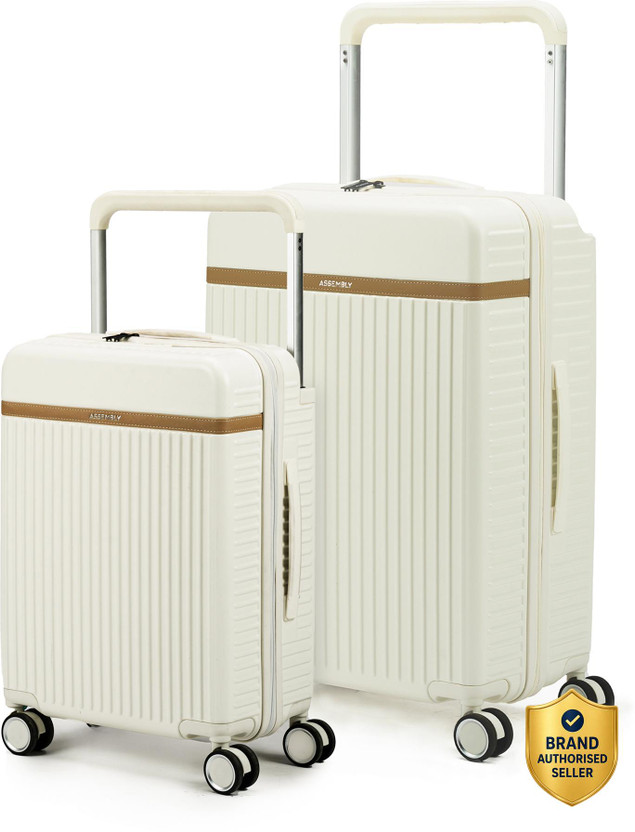 Assembly Assembly Wide Handle Cabin Trolley Bag (40L) and Large Check-in Suitcase (98L) Cabin & Check-in Set 8 Wheels - 28 inch - Flipkart Deal