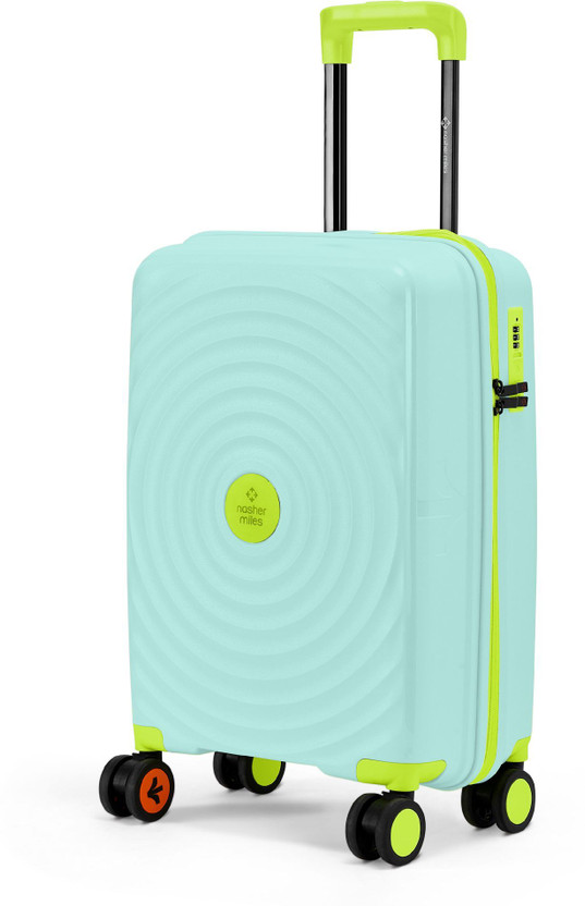 NASHER MILES Goa Polypropylene Hard-Sided 20 inch Spinner Trolley Bag for Travel & Business Cabin Suitcase 8 Wheels - 20 inch