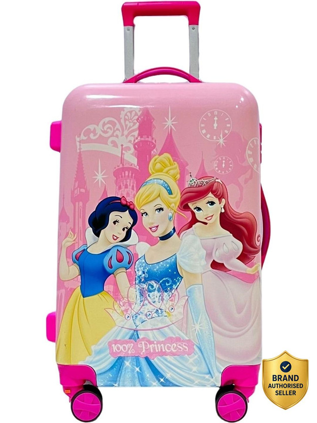 Miss Miss & Chief ABS Hard Shell Cartoon Print Kids Travel Trolley Bag With 360° spinner wheels Check-in Suitcase 8 Wheels - 24 inch - Flipkart Deal