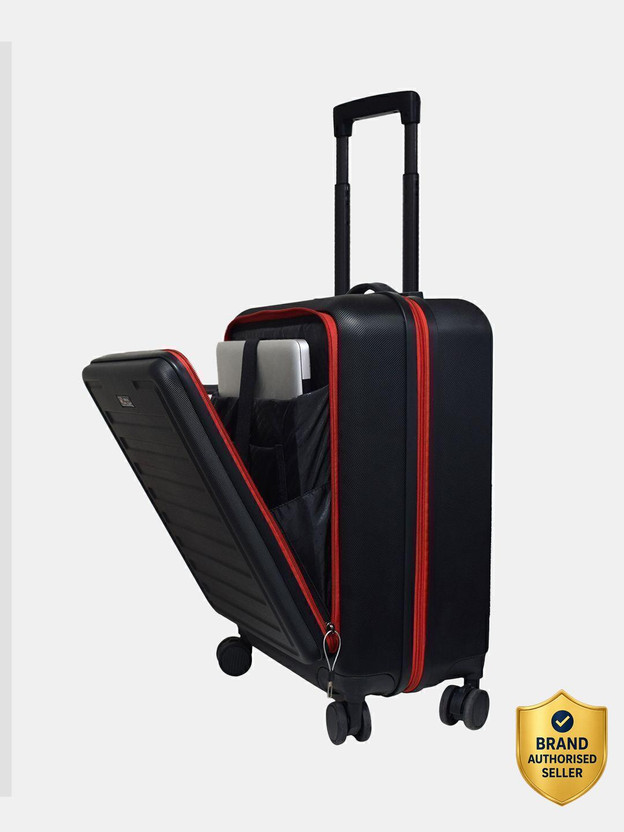 SWISS MILITARY PRIMUSPLUS Hard Shell Laptop Trolley Luggage Bag Cabin Suitcase 8 Wheels - 21 inch