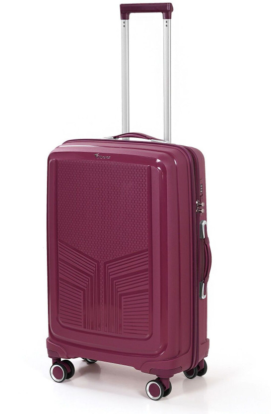 FLYEVER AIRELLON PRO - (Small 55 cm Cabin Size | Medium 66 cm Check-in Size) Check-in Suitcase 8 Wheels - 24 inch