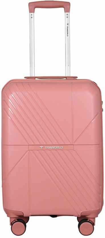 Traworld (Medium 61Cm) Check-in Suitcase 8 Wheels - 24 inch